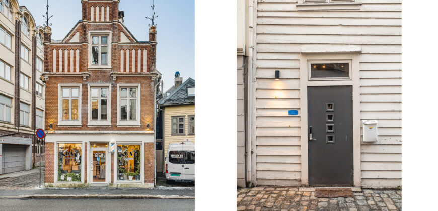 Bo i historisk bygning | Utsikt til Bryggen